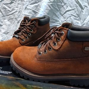 Sketchers, Men's 7, Dark Brown with Leather Rims